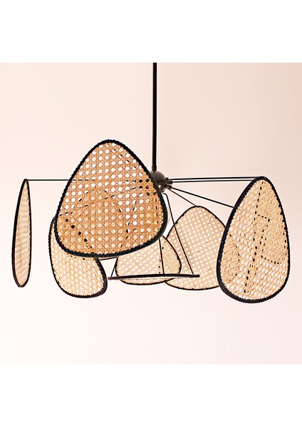 Mylamp Bulut Doğal Hazeran Avize 75 cm - 9+1