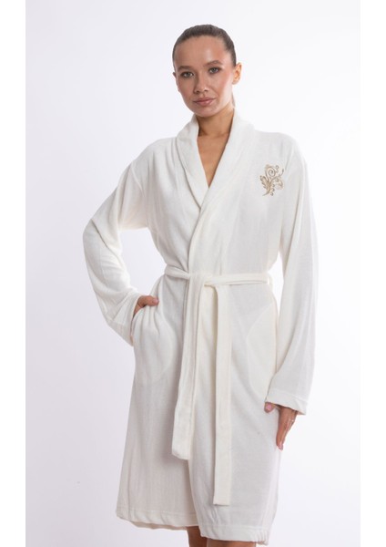 Bambu Lüks Nakışlı Şalyaka Slim Fit Sabahlık fiyatları