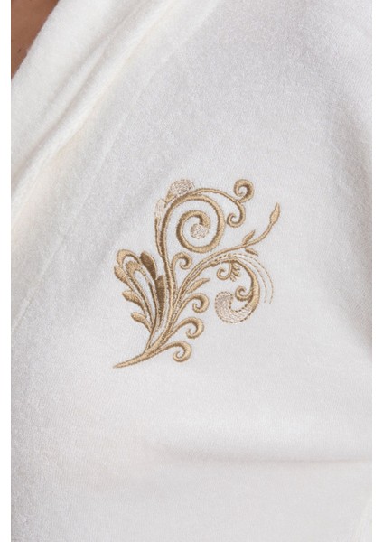 Bambu Lüks Nakışlı Şalyaka Slim Fit Sabahlık modelleri