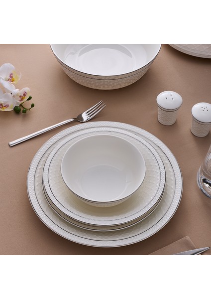 Almada Platin 60 Parça 12 Kişilik Yemek Takımı modelleri