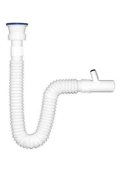 Özbest Çamaşır Çıkışlı Lüx Körüklü Lavabo Sifon