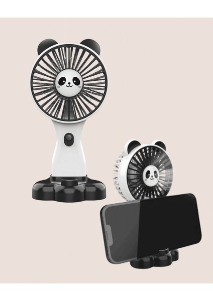 Kompakt Tasarımlı USB Şarjlı Mini Fan – Hayvan Figürlü Vantilatör indirimleri