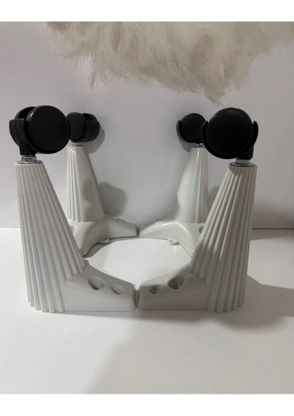 Tekerlekli Sehpa Masa Ayağı,akıllı Sehpa Ayağı, Sihirli Sehpa Ayağı Siyah 4 Adet 360 Derece 20 cm