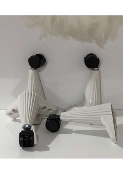 Tekerlekli Sehpa Masa Ayağı,akıllı Sehpa Ayağı, Sihirli Sehpa Ayağı Siyah 4 Adet 360 Derece 20 cm fiyatları