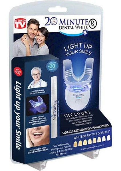 AYDOGANTICARET44 20 Minute LED Işıklı Dental White Diş Beyazlatıcı