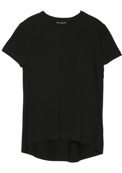 Kısa Kol Basic T-Shirt Siyah