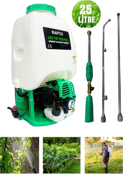 Rapco 25 Litre Sırt Tipi Benzinli Ilaçlama Sisleme Makinesi