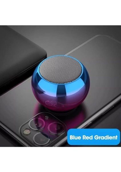 AYDOGANTICARET44 Metal Mini Kablosuz Hoparlör Şarjlı 4W Mini Bluetooth Speaker Tws Özellikli Ses Bombası