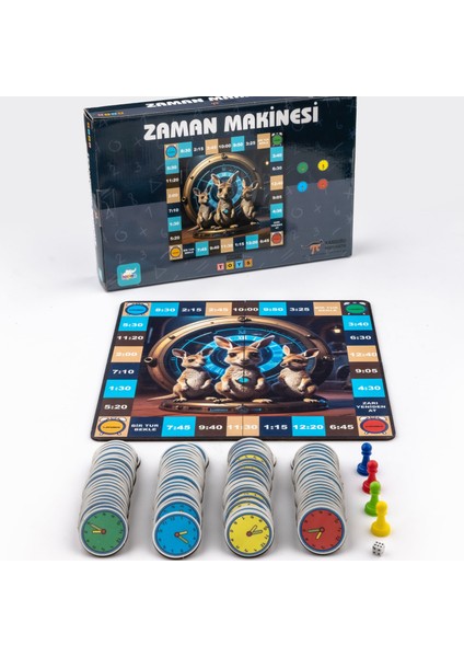 Kanguru Matematik Zaman Makinesi Oyunu - Analog Saat Okuma | 1-3 Oyuncu | Ilkokul Müfredatına Uyumlu / 8-9 Yaş fiyatları