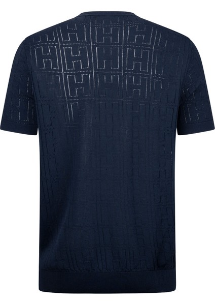 Lacivert Regular Fit Bisiklet Yaka Rayon Tişört fiyatları