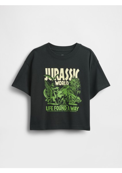 Erkek Bebek Siyah Baby & Toddler Oversized Grafik T-Shirt