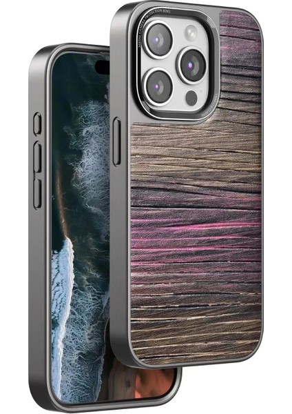 Venco iPhone 15 Pro Max Wave Kapak - Pembe