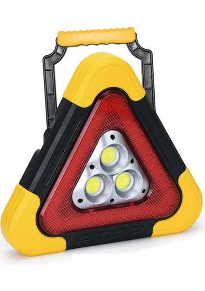 Güneş Enerjili ve Şarjlı Reflektör Acil Yol Durum Uyarısı Park Lambası (5047)