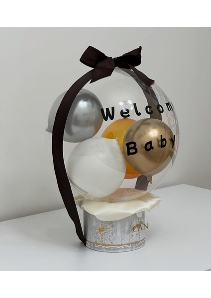 Yeni Doğan Hediye Balon Kutusu ( Kişiselleştirilebilir)