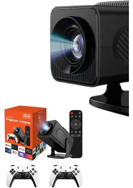 Retro Video Oyunu Konsolu Android Tv El Oyun Konsolu Wıfı Taşınabilir Projeksiyon Cihazı fırsatları