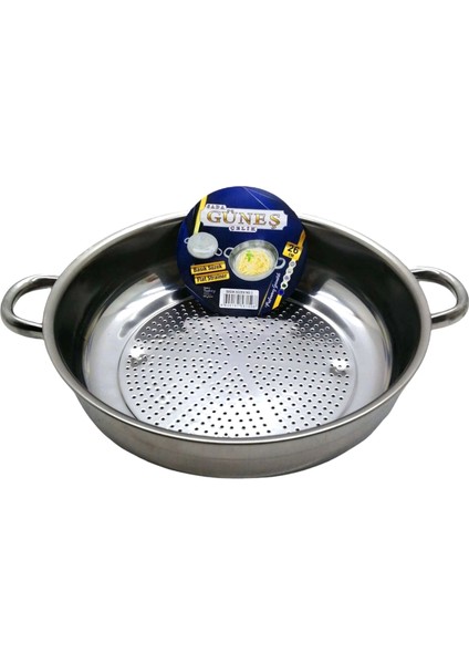 No-1 - 26CM Basık Süzek Metal Süzgeç (5047)