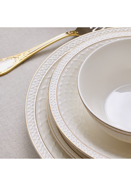Almada Gold 60 Parça 12 Kişilik Yemek Takımı fırsatları