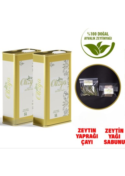 2 x 5 Litre Ayvalık Doğal Soğuk Sıkım Zeytinyağı – Bebekler Için Güvenli ve Katkısız