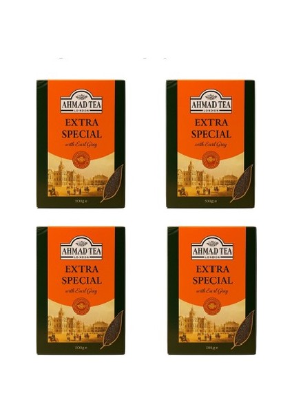 Extra Special Earl Grey 500 gr x 4 | Bergamot Aromalı Siyah Çay