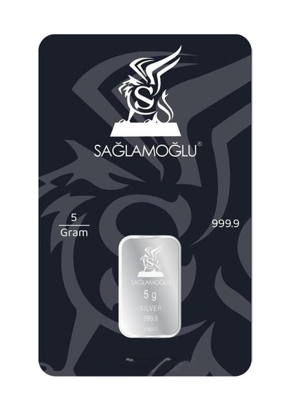 5 gr Gümüş Külçe Sağlamoğlu