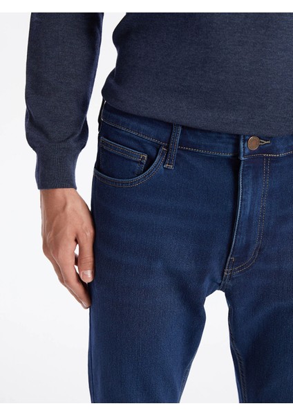 Lcw Jeans Indigo 750 Slim Fit Içi Polarlı Kışlık Erkek Jean Pantolon modelleri