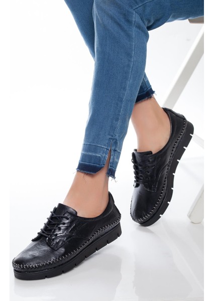 Hakiki Deri Günlük Kadın Ayakkabı TRC68-0768-1 modelleri