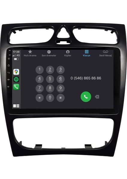 Mercedes C Serisi W203 Android Multimedya Sistemi (2002-2004) CRV-4839XAA modelleri