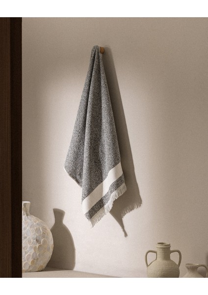 Brest %100 Pamuk Banyo Havlusu - Antrasit - 75X150 cm