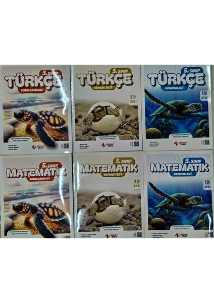 Işleyen Zeka 5.sınıf Yeni Müfredat Matematik+Türkçe Soru Bankası+Yaprak Test+ Deneme 6lıkitap Seti