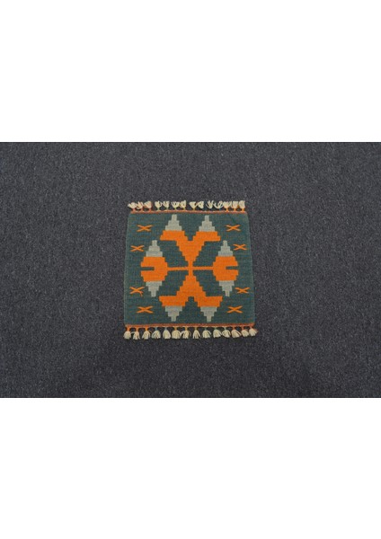 Yeni El Dokuma Kare Köşe Sandalye Minderi Pınarbaşı Kayseri Yün Kilim 5973 modelleri