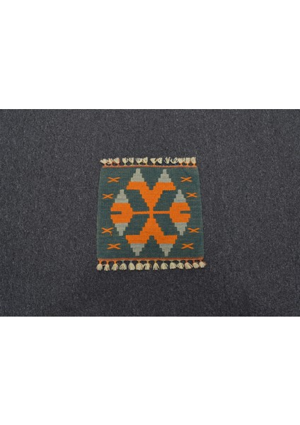 Yeni El Dokuma Kare Köşe Sandalye Minderi Pınarbaşı Kayseri Yün Kilim 5973 fırsatları