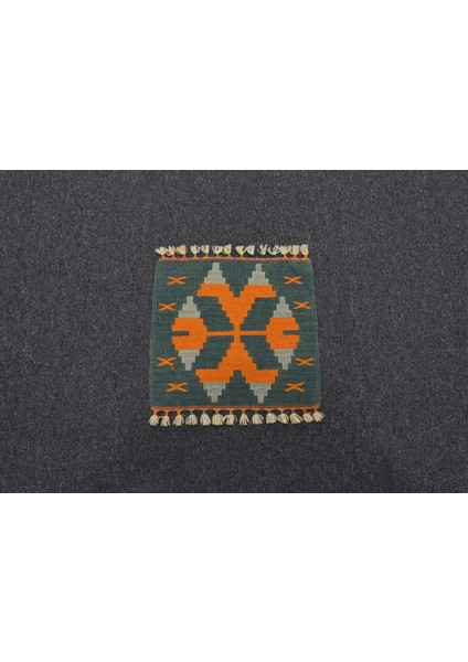 Yeni El Dokuma Kare Köşe Sandalye Minderi Pınarbaşı Kayseri Yün Kilim 5973 indirimleri