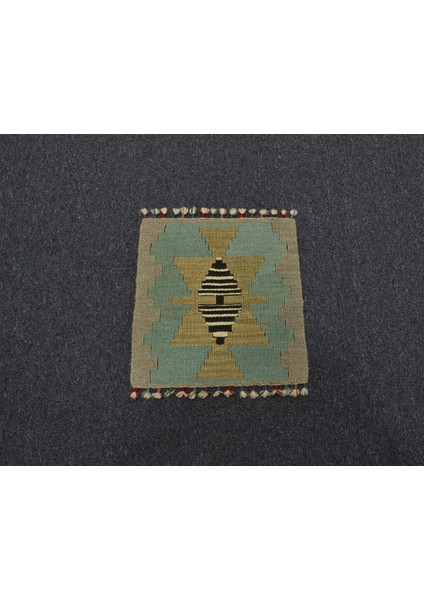 Yeni El Dokuma Kare Köşe Sandalye Minderi Pınarbaşı Kayseri Yün Kilim 5983 indirimleri