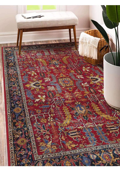 Vitage Etnik Desen Eskitme Model Dokuma Taban Kilim modelleri