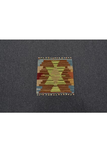 Yeni El Dokuma Kare Köşe Sandalye Minderi Pınarbaşı Kayseri Yün Kilim 5982 modelleri