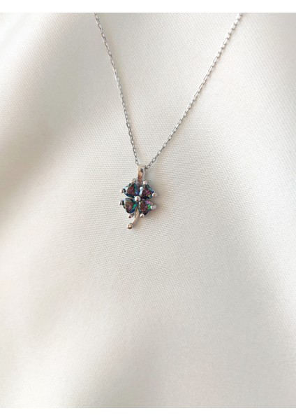 925 Ayar Gümüş Minimal Yonca Kolye fiyatları