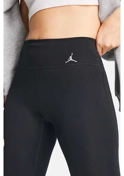 Jordan Dri Fit Sport Legging Logo Black Wpmen's Tight Kadın Cepli Spor Tayt Siyah modelleri