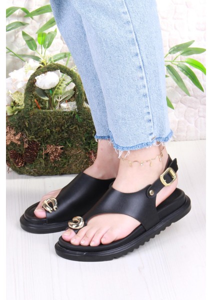 099-108 Fls Toka Detaylı Parmak Arası Kadın Sandalet fiyatları