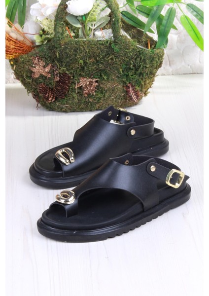 099-108 Fls Toka Detaylı Parmak Arası Kadın Sandalet indirimleri