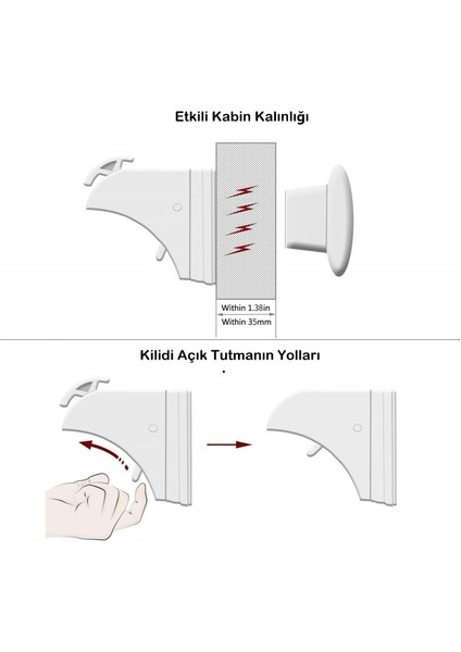 Bebek Çocuk Çekmece Dolap Güvenlik Kilidi Görünmez Gizli Dayanıklı Manyetik Emniyet Kilidi (12 Adet) modelleri