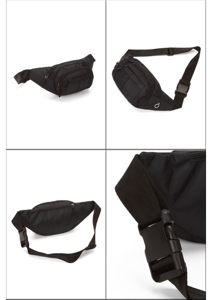 Siyah Unisex Suya Dayanıklı Çapraz Askılı Omuz Bel Çanta Günlük Yürüyüş Koşu Outdoor Çanta indirimleri