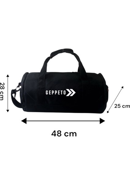 Unisex, Askılı, Seyahat, Günlük, Fitness Silindir Spor Çantası ve Ayakkabı Filesi