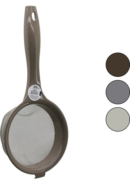 Qlux Fıne Mesh L-00907 No-12 600ML Ince Örgü Tel Süzgeç Renkli Plastik Sap - Çerçeve (5047)