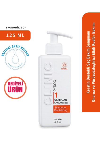 Keratin Destekli Saç Bakım Şampuanı – Onarıcı ve Pürüzsüzleştirici Etkili Kuaför Bakımı - 125 ml
