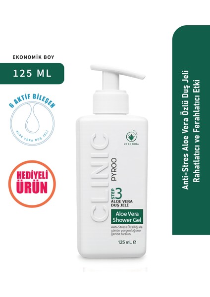 Anti-Stress Aloe Vera Özlü Duş Jeli – Ferahlatıcı Etki – 125 ml