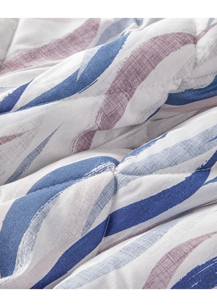 Vendy Polycotton Çift Kişilik Uyku Seti Beyaz - Mavi