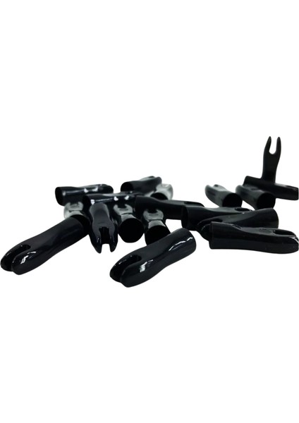 Okçubaba Polycarbonate Resin Geleneksel Gez 8mm Siyah 10 Adet