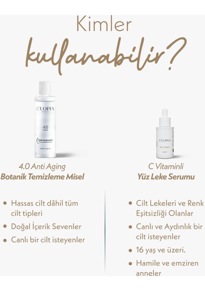 Canlandırıcı Cilt Bakım Ikilisi C Vitamini Hyaluronik Asit Propolis Gül Suyu Kekik Suyu Vitamin E Ferulik Asit fırsatları