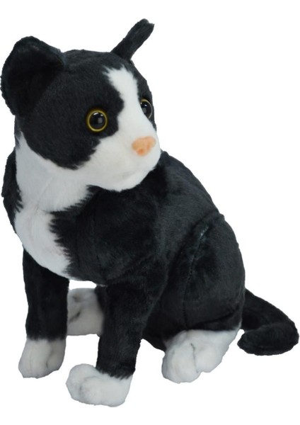 Berattoys 30 cm Sesli Peluş Kedi Miyavlayan Kedi Peluş Oyuncak Kedi Hediyelik Peluş Uyku Arkadaşı