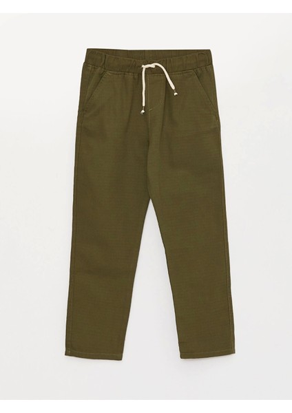 Lcw Kids Yeşil Beli Ayarlanabilir Lastikli Erkek Çocuk Pantolon